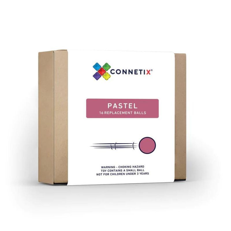 Connetix Tiles - 16 Piece Pastel Replacement Ball Pack